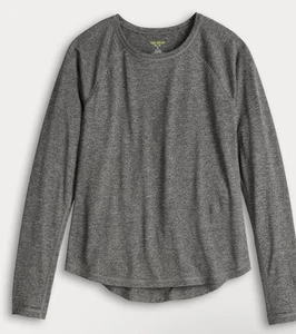 Women's Tek Gear® Dry Tek Long Sleeve T-Shirt X-small size Gray - Picture 1 of 5