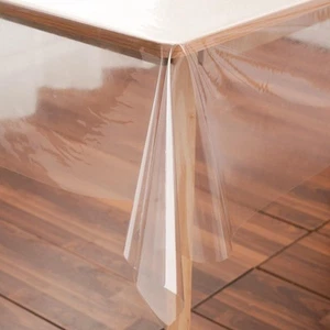 Clear Plastic Tablecloth Protector Rectangle Square 70x70 inch Waterproof Oil... - Picture 1 of 7