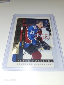 1996-97 Pinnacle Be A Player -Link 2 History Peter Forsberg #LTH-2B Die Cut Auto - Picture 1 of 9