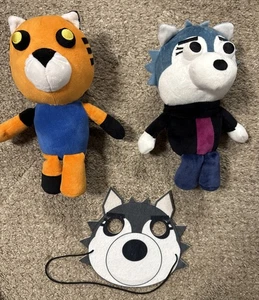PIGGY Tigry Willow Wolf 8” Collectible Plush Roblox PhatMojo Authentic Plush - Picture 1 of 2