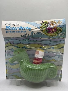 Vintage Taiwan Kinder Evenflo Wasser Derby Bad Wasserspielzeug Poseidon & Seepferdchen NEU - Bild 1 von 7