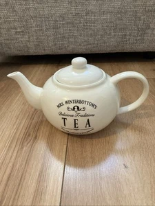 Mrs Winterbottoms Traditions Teapot Cream Retro Kitchen Rustic Ceramic - Picture 1 of 6