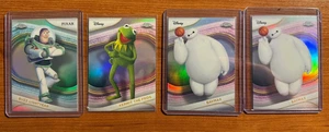 2025 Topps Chrome Disney Refractors Lot (4) Buzz Lightyear Baymax Kermit - Picture 1 of 1