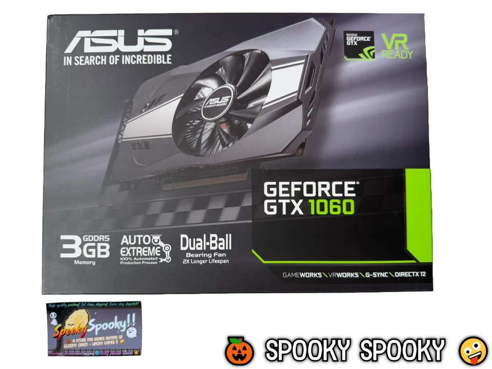 ASUS Nvidia GeForce GTX 1060 3GB GDDR5 - VGC CIB with Inserts - Tracked - Image 1 of 4