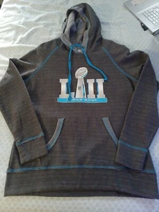 TEAM APPAREL Super Bowl LVII NFL Graphic Gray Hooded Sweatshirt Women Size Med M - Picture 1 of 8