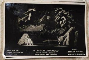 FOTOGRAFIA 1952 1953 LE CREATURE DI PROMETEO TEATRO ALLA SCALA LIRICA Beethoven - Picture 1 of 1