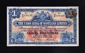 F.C. ESCOCIA SCOTLAND , 1 LIBRA 1939 , MBC- ( VF ) , MANCHADO , P.S815c . - Picture 1 of 2