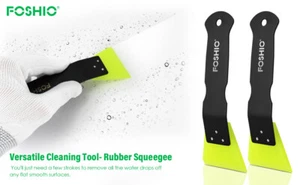 2 Multi Cleaning Tool Car Window Tint Film Rubber Handle Squeegee Water Wiper US - Picture 1 of 8