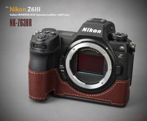 LIM'S Echtleder Kamera Halbtasche & Schwalbenschwanzplatte für Nikon Z6III Z6 3 BR - Bild 1 von 14