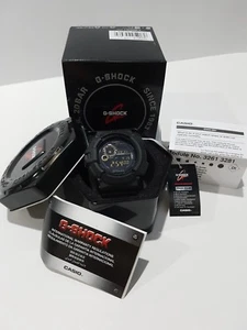 Vintage G-Shock Army Matte Black-Gold Digital Compass Temp Tough Solar Limited - Picture 1 of 11