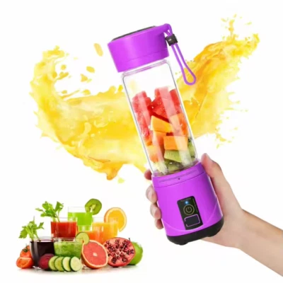 Mini frullatore portatile da viaggio succo di frutta frullati multicolore 380ml - Immagine 1 di 4