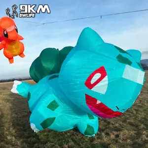 Ciondolo gonfiabile morbido 3,5 m kite spettacolo linea kite lavanderia aquilone per Kite Festival - Foto 1 di 4