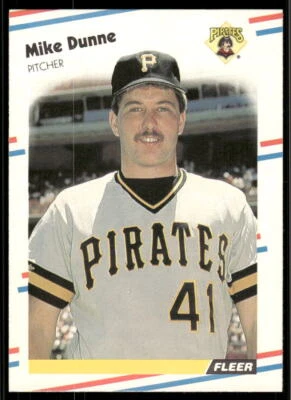 1988 Fleer #328 Mike Dunne - Image 1 of 2