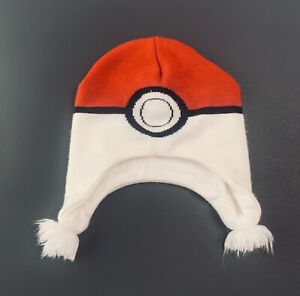 Youth Pokémon Pokeball Hat Winter Beanie Toboggan Red And White ￼Nintendo 2015