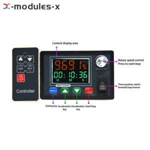 DC10-55V 40A Brush Motor Speed Controller LCD Digital Wireless Remote Control U - Picture 1 of 12