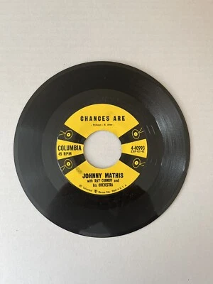  Johnny Mathis – Chances Are / The Twelfth Of Never - 45 Record - Image 1 of 4