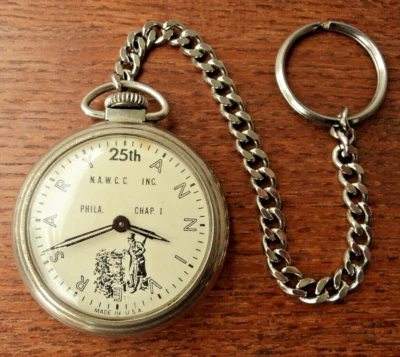1968 NAWCC Philadelphia Chapter 1~25th Anniversary Westclox USA Pocket Watch - Image 1 of 4