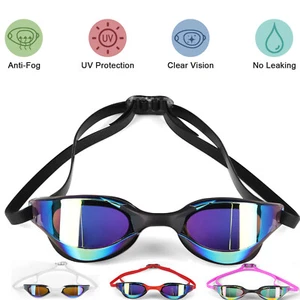 Clear Vision Comfortable Silicone Swimming Goggles UV- Anti-Fog Swim Glasses USA - Picture 1 of 60