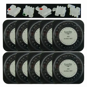 10 Sets Brackets ortodoncia Orthodontic dental Cerámica MBT 022 Slot 345 Hook - Imagen 1 de 11