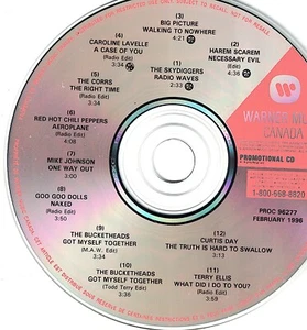 CANADA 96 PROMO CD THE BUCKETHEADS RED HOT CHILI PEPPERS HAREM SCAREM THE CORRS - Picture 1 of 1