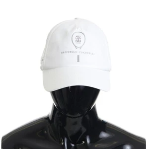 BRUNELLO CUCINELLI 610$ weiße Brunello Cucinelli Logo Cap - Bild 1 von 7