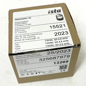 ISTA Istameter m Wasserzähler 15521 warm Warmwasserzähler Q3 2,5m³/h NEU - Bild 1 von 2