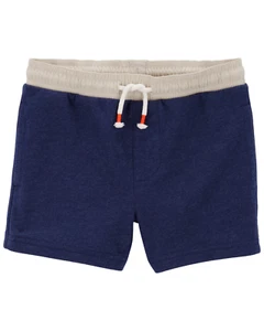 NWT Carter's Toddler Boys Pull-On REC Shorts Drawstring Navy - Size 3T - Picture 1 of 6