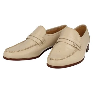 Men's Grenson Ex-display Ivory Leather Slip On Shoes UK 9 G : Arizona - Picture 1 of 6