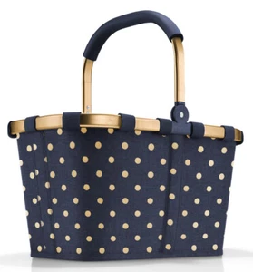 reisenthel Einkaufskorb carrybag Korb Tasche metallic dots blue BK4118 - Bild 1 von 6