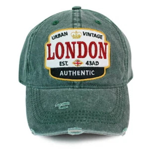 London Urban Vintage Distressed Baseball Cap - Picture 1 of 3