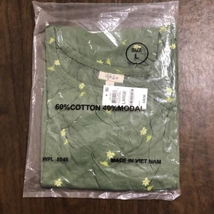 NUEVO CON ETIQUETAS Grande Style & Co Punto Palma Verde Estampado Sobre o Fuera del Hombro EXCELENTE Macy's - Imagen 1 de 5