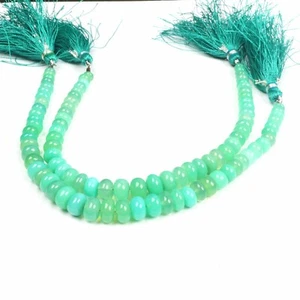 8 Inch Strand 5-7 MM Beads Natural Chrysoprase Smooth Rondelle Gemstone Beads - Picture 1 of 5