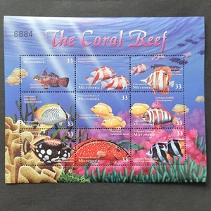 Micronesia 2000 / Marine Life - Coral Reef Fish / 9v minisheet - Picture 1 of 1