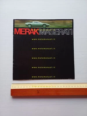 Maserati Merak 3.0 1974 depliant originale testo tedesco - Immagine 1 di 4