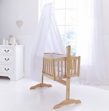 clair de lune moses basket with drape