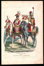 Wood Engraving Imperial Garde 1812, Pauker the Polish Lancer,