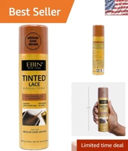 5.07oz Tinted Lace Spray - Medium Dark Brown, Buildable & Effortless Application - Picture 1 of 8