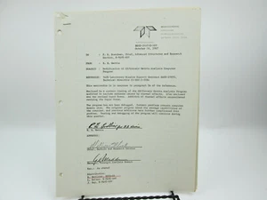 Vintage 1967 NASA Saturn Apollo BECO-3440-M-189 Convair Matrix Program SB18 - Picture 1 of 5