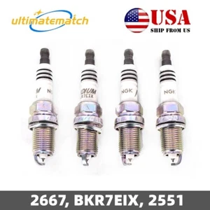 4Pcs BKR7EIX 2667 Iridium IX Spark Plugs for Honda Civic Audi Porsche USA - Bild 1 von 5