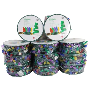 GE 150 LED Multicolor C6 LED Christmas Lights 11 Sets Total * NEW * 1650 lights - Picture 1 of 8