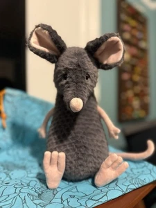 Nuevo Con Etiquetas Garantizadas Auténtico Jellycat Lachlan Triste Rata Con Bolsa para el Polvo - Imagen 1 de 6