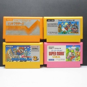 Mario Bros. + Super Mario Bros.1 3 + USA Famicom FC Cartridge Tested 80's Retro 