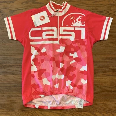 Nuevo con etiquetas Jersey de Ciclismo Castelli Juvenil Grande Niñas Rosa Manga Corta Verano Primavera Foto 1 de 4