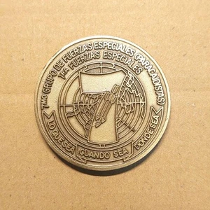 US Army 7th Special Forces Group Challenge Coin 47mm Used - Picture 1 of 3