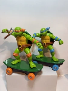 2023 TMNT 5" Sewer Shredders Pull Back Skateboard Leonardo And Michelangelo - Bild 1 von 13
