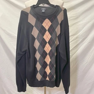 Vintage Dockers Argyle Crew Neck Sweater Men's Size XXL - Picture 1 of 5