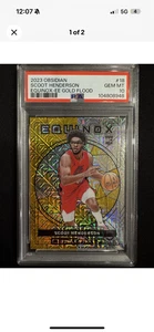 Grabado eléctrico Panini Obsidian Gold Flood #18 Scoot Henderson 2023-24/10 PSA 10 - Imagen 1 de 1
