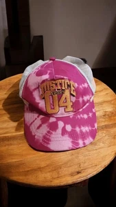 Justice Sport 04 Orange And Pink Tie Dye Mesh Adjustable Baseball Cap - Picture 1 of 4
