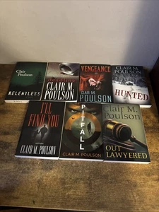 Clair M. Poulson lot of 7 trade paperback books Stand Alone LDS Fiction Thriller - Picture 1 of 2