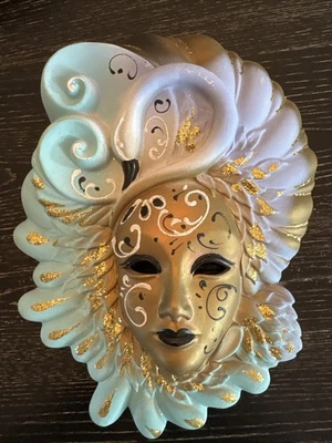 Máscara de pared de cerámica italiana HP MCM 10,5” de alto Bertoncello Ceramiche D'Arte... PO-VG++ Foto 1 de 4